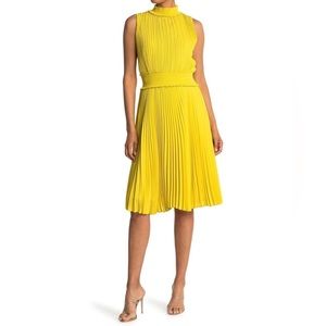 Yellow pleated Nanette Lepore dress